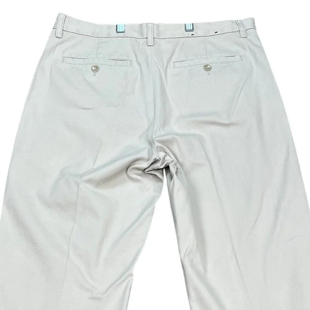 Banana Republic Chino Pants Mens 32x30 Khaki Straight Leg Flat Front‎ Twill EUC